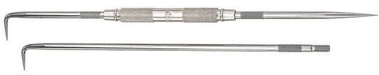 Pointe à tracer améliorée en acier de 9"/225 mm de longueur, complète avec 3 pointes