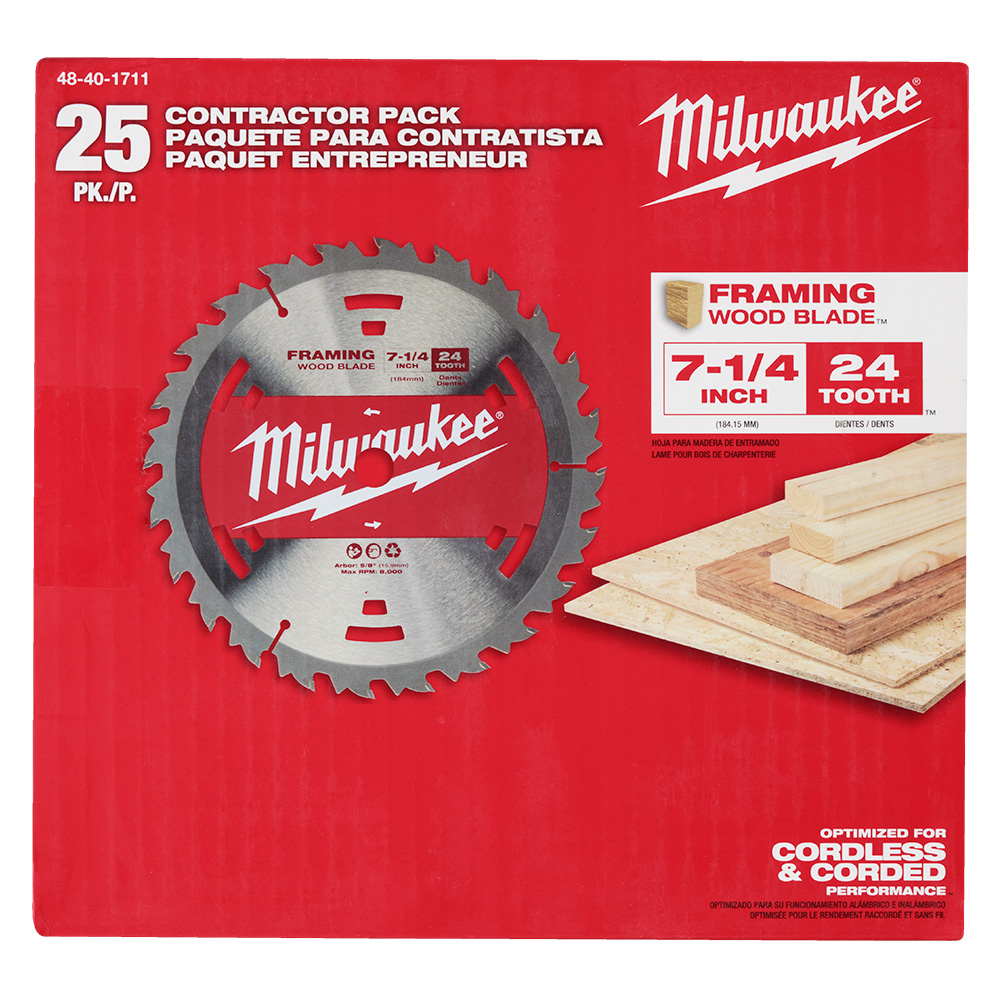 7-1/4" 24T Construction Framing Contractor Pack (25 PK)