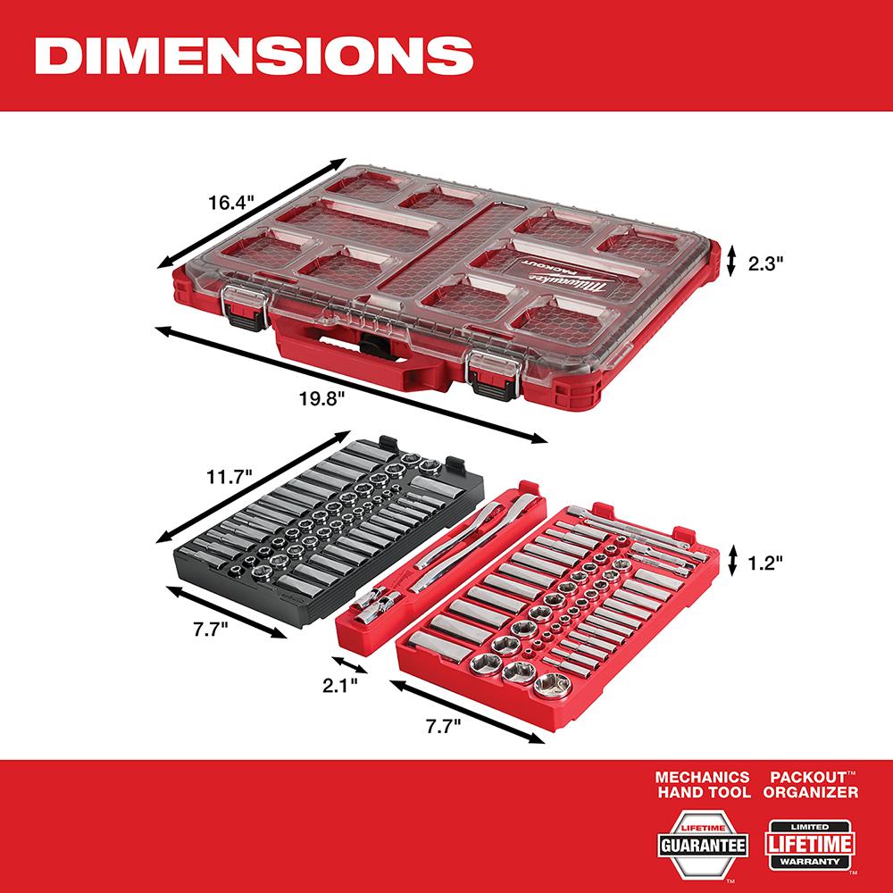 106Pc Ratchet/Socket Set-PACKOUT