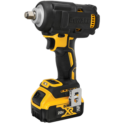 DEWALT 20V MAX* XR 1/2 In. Mid-Range Impact Wrench Kit With Hog Ring Anvil