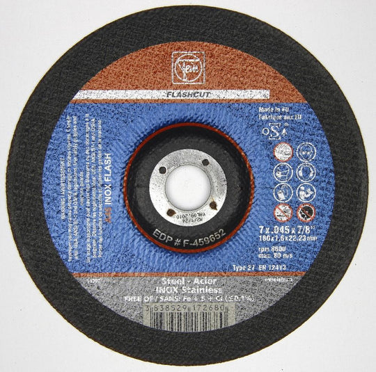 F-459652 SP Cut-Off Wheel, 7" x .045" x 7/8” Type 27