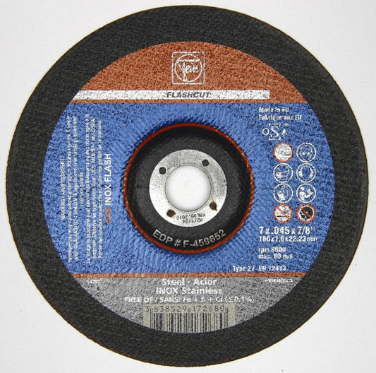 F-459652 SP Cut-Off Wheel, 7" x .045" x 7/8” Type 27
