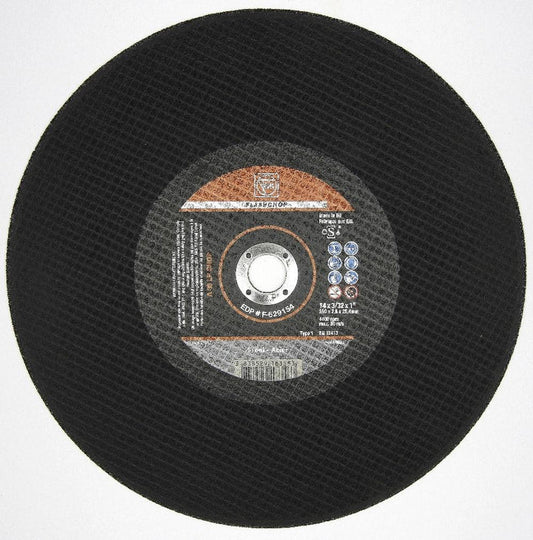 Cut-Off Wheel For Chopsaws, 14" x 3/32" x 1", Type 1
