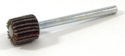 WF10665 Mounted Flap Wheel With 1/8" Shank, Aluminum Oxide, 3/8" x 3/8” , Gr. 120