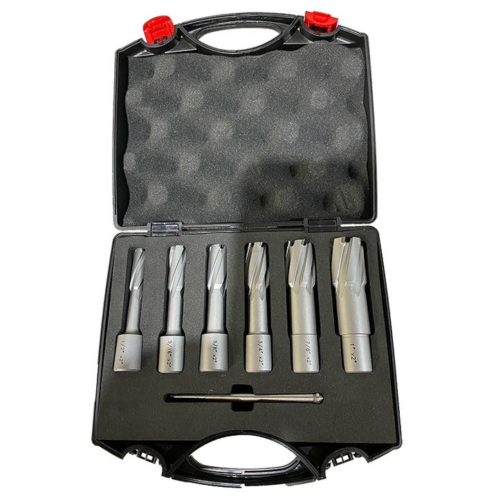 Annular Cutter Set, Carbide, 3/4" Shank, 6/cs