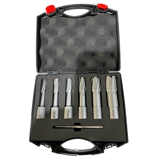 Annular Cutter Set, Carbide, 3/4" Shank, 6/cs