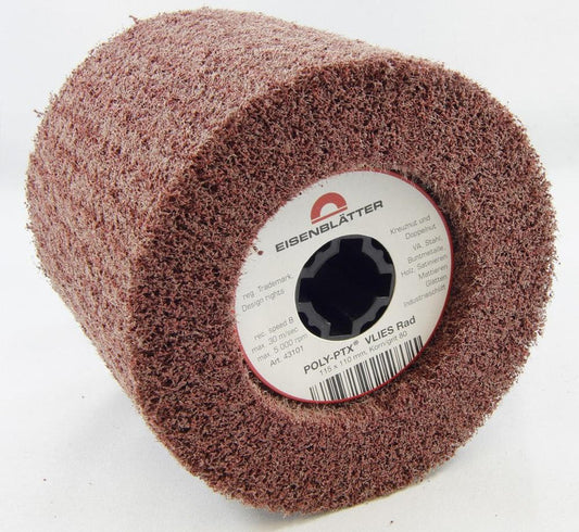 Poli-Fleece Wheel, 115mm x 100mm, Grit 180
