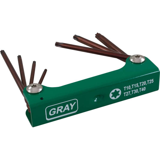 Hex Key Torx Set - Long - 7 PC Folding