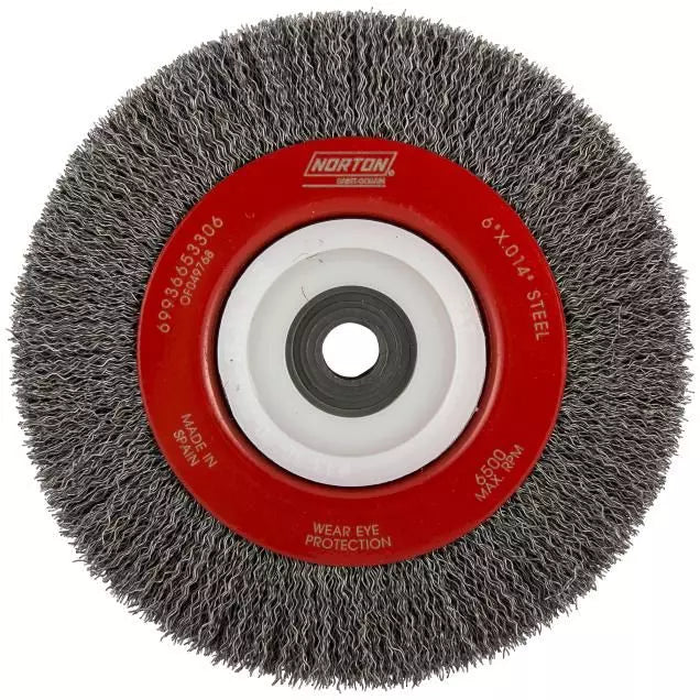 BlueFire Carbon Steel Crimped Wire End Brush 1 x 0.020 x 1/4 x 1-3/16 In.