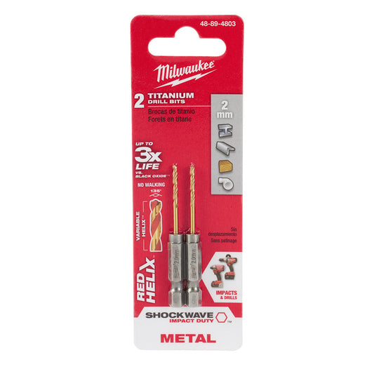 Shockwave™ Red Helix™ Titanium 4mm Metric Drill Bit