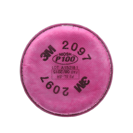 Filtre à particules 3M™, 2097, P100, avec protection contre les vapeurs organiques nuisibles, 50 paires/boîte