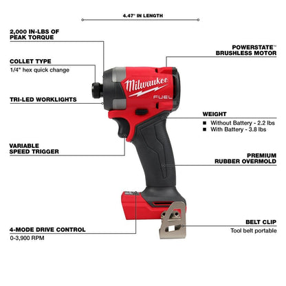 M18™ FUEL 1/4” Hex Impact Driver