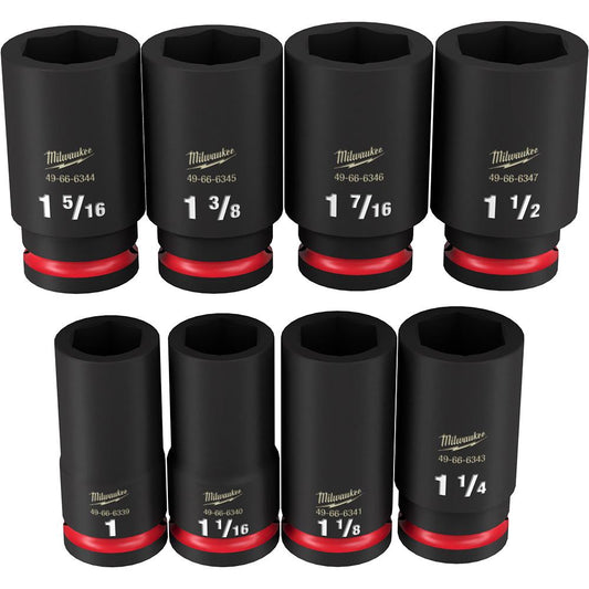 ENSEMBLE DE SCKT IMP SCKT 8PC 3/4 drive SAE DP 6 PT