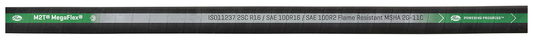 Hydraulic Hose - 1/4 in ID, 0.56 in / 14.2 mm OD, 6000 psi Working Pressure, 24000 psi / 1654.7 bar Burst Pressure, Synthetic Rubber Cover, Nitrile (Type C) Tube