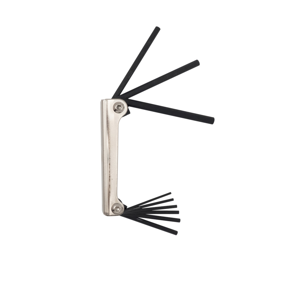 Folding Hex Key Set 9-Key SAE Sizes