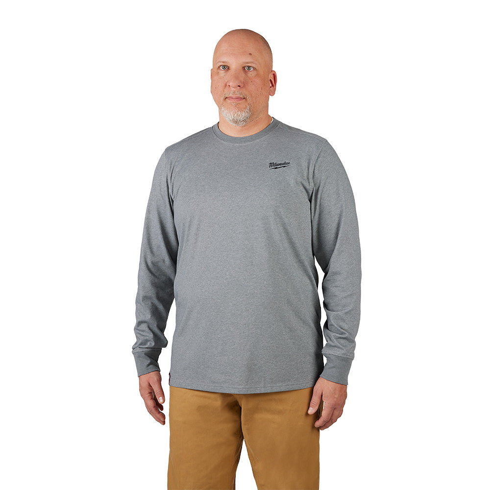 Freeflex™ Hybrid Work Tee - Long Sleeve - Gray M