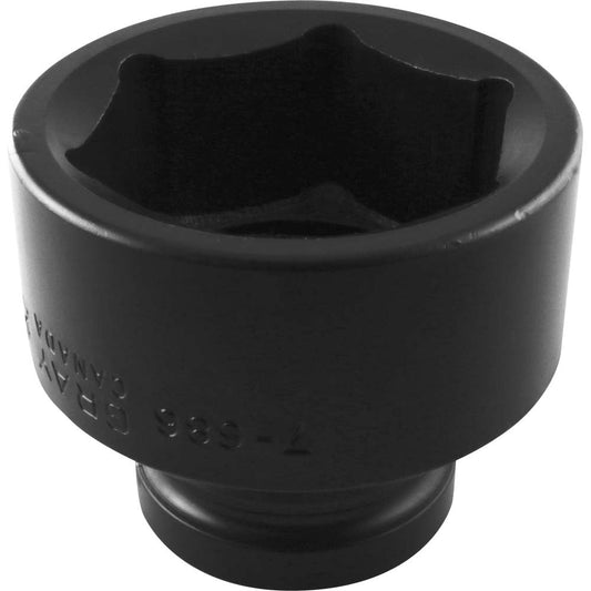 Impact Socket - 1" Drive - 2-11/16" - 6 PT
