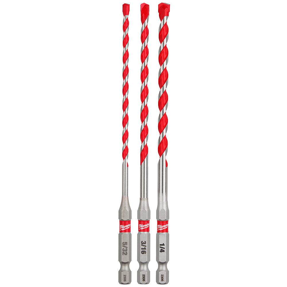 Shockwave Impact Duty™ Carbide Hammer Drill Bit Set 3pc