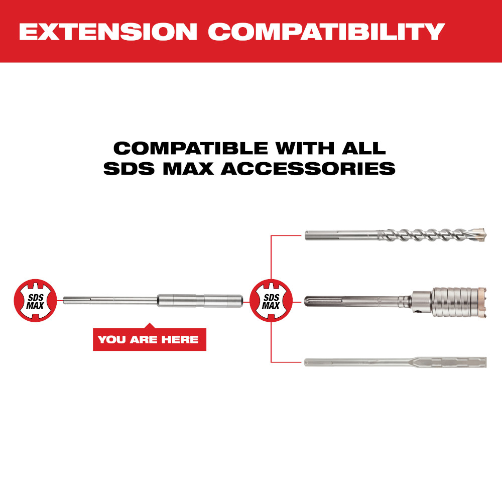 15" MAX-LOK™ SDS Max Extension