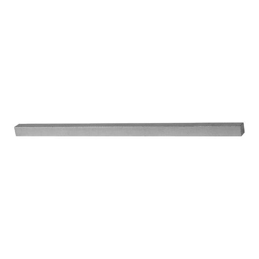1/2" Width, 12" Length, Zinc Plate Steel Zinc Plated Straight Keystock