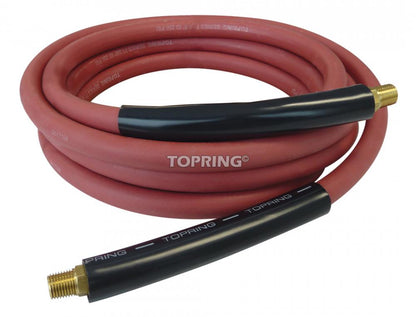 Rubber Hose 3/8 I.D. 15 Feet 1/4 (M) NPT, Airflex Premium