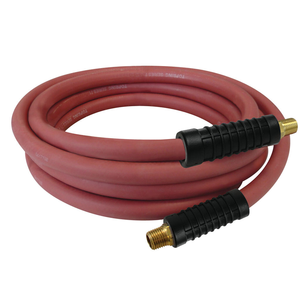 Rubber Hose 3/8 I.D. 15 Feet 1/4 (M) NPT, Airflex Premium