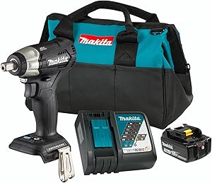 18v Lxt Brushless 1/2" Sub-compact Impact Wrench, 5.0ah X1kit For Precision Stock Removal