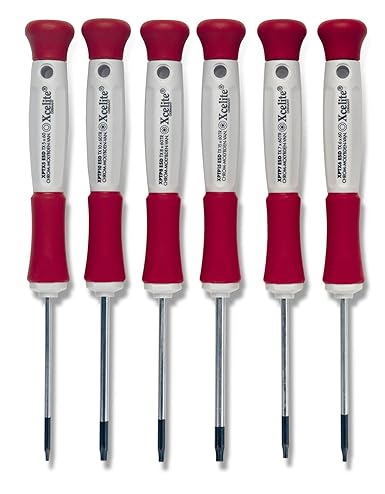 Ce jeu de tournevis de précision Torx® antistatique de 6 pièces est conçu pour les travaux électroniques et mécaniques délicats où les composants sensibles à l'électricité statique nécessitent une protection. Chaque tournevis est fabriqué avec des ma