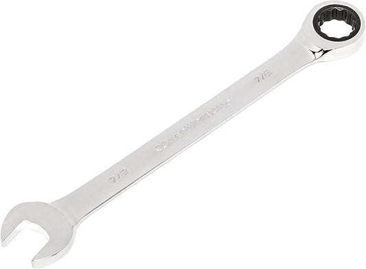 Gearwrench 9038D Open End Regular Length Combination Wrench, 1-1/4 In Wrench, 12 Points, 0/15 Deg Offset, 16.764 In Oal, Alloy Steel, Polished Chrome