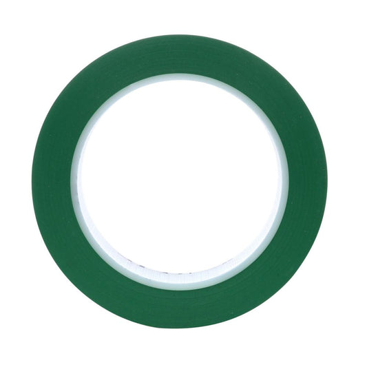 Ruban adhésif en vinyle 3M, 471, vert, 1,0 po x 36,0 vg x 5,2 mil (2,5 cm x 32,9 mx 0,1 mm)
