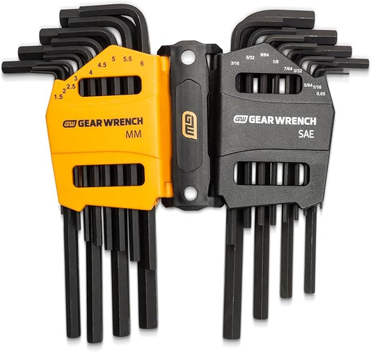 GEARWRENCH 26 Piece Long Arm SAE/Metric Hex Key Set