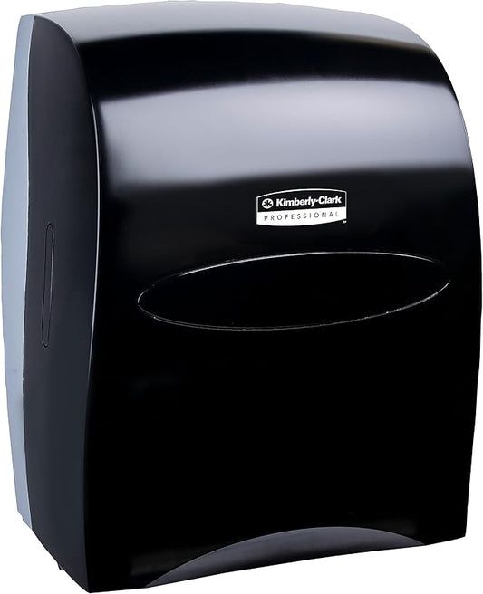 Distributrice d’essuie-mains en rouleau Sanitouch Kimberly-Clark Professional™; noire; avec mandrin de 4,45 cm (1,75 po); 32,08 cm x 40,97 cm x 25,91 cm (12,63 po x 16,13 po x 10,2 po)