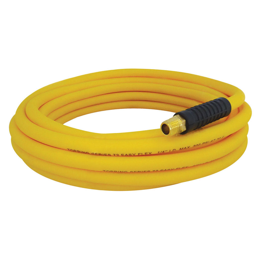 Tuyau en polymère avec un diamètre intérieur de 3/8 et une longueur de 50 pieds 1/4 (M) NPT jaune, modèle Easyflex premium