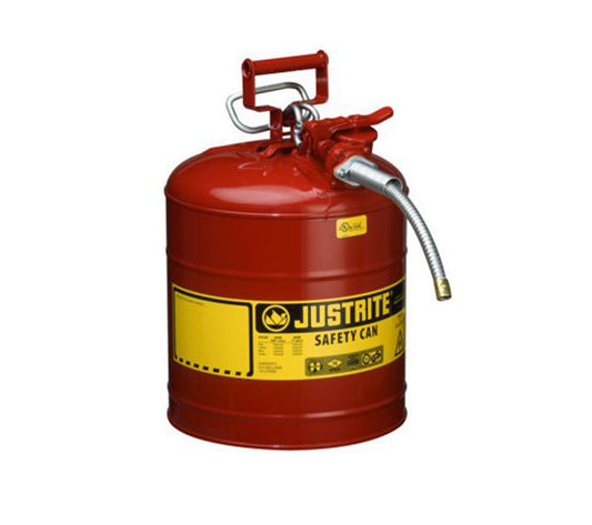 Metallic Safety Can, Red, 11 3/4" x 17.5", 5 Gallons
