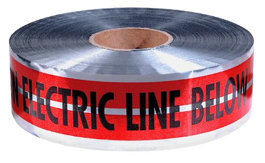 Empire® Magnatec® Premium Detectable Tape-electric Line, Red, 5mm, 3''x 1000', 4/pk