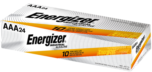 Energizer Industrial Aaa Batteries, Triple A Energizer Industrial Alkaline Batteries, 24 Pack