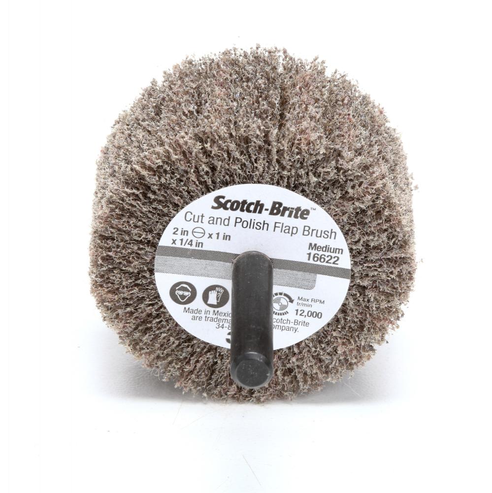 Scotch-Brite™ Cut and Polish Flap Brush, 25/cs