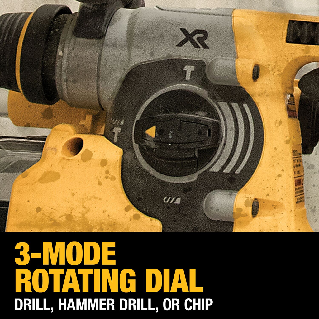 DEWALT 20V MAX* XR Brushless Cordless 1 In. SDS PLUS L-Shape Rotary Hammer (Tool Only)