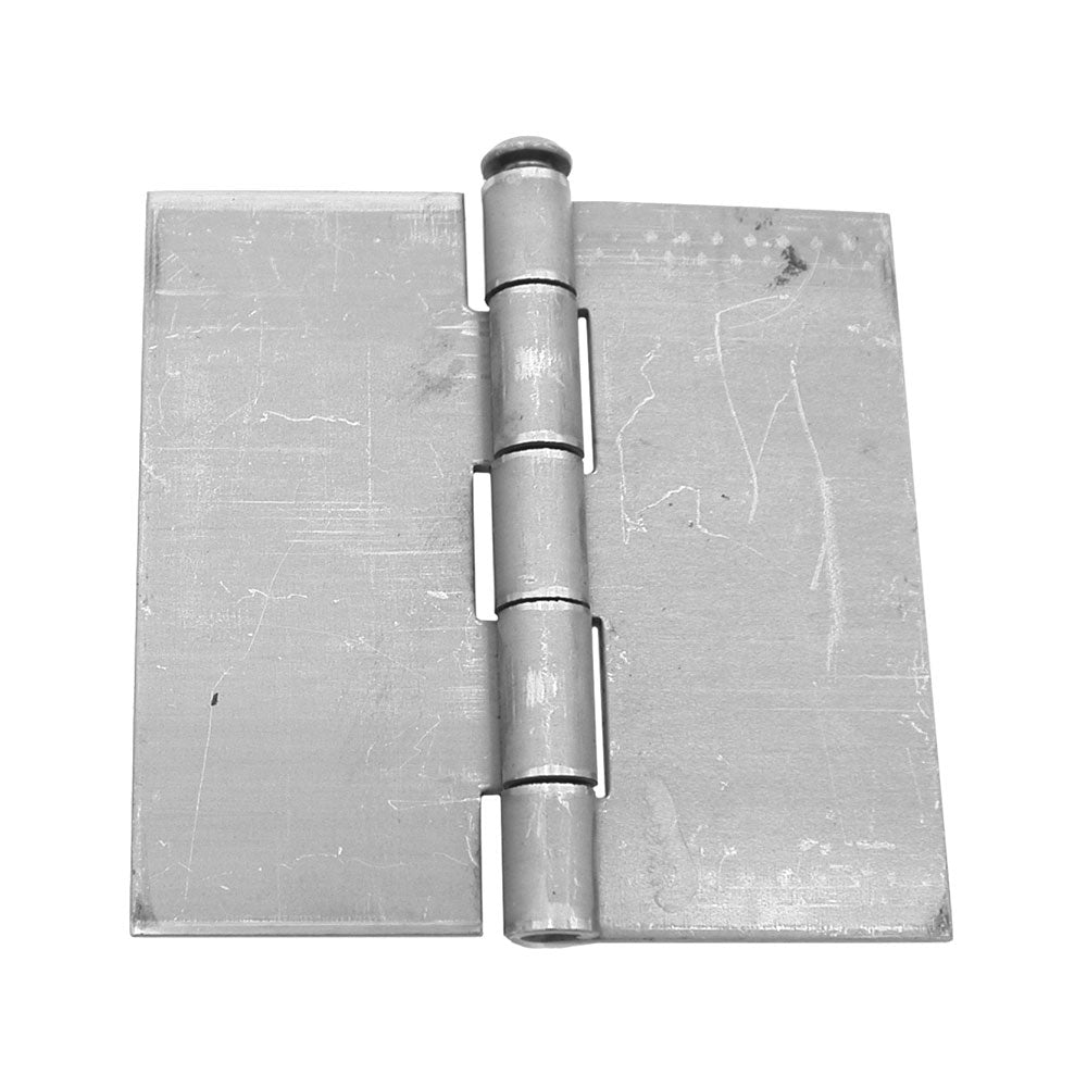 Steel hinge 4'' wide x 4'' long without hole, 4'' rod