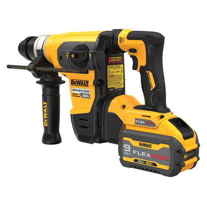 DEWALT 60V MAX* 1-1/4 In. Brushless Cordless SDS PLUS Rotary Hammer Kit