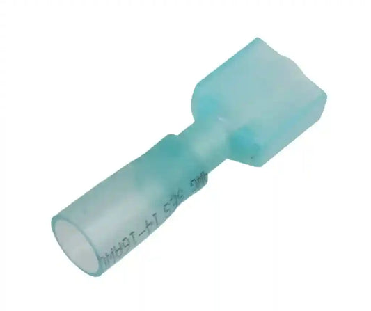 Slide male crimp/shrink terminal wire 16-14ga stud 1/4 25/pk