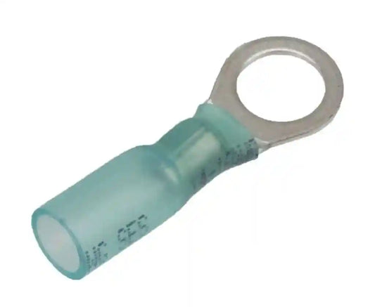 Ring crimp/shrink terminal wire 16-14ga stud 5/16 25/pk