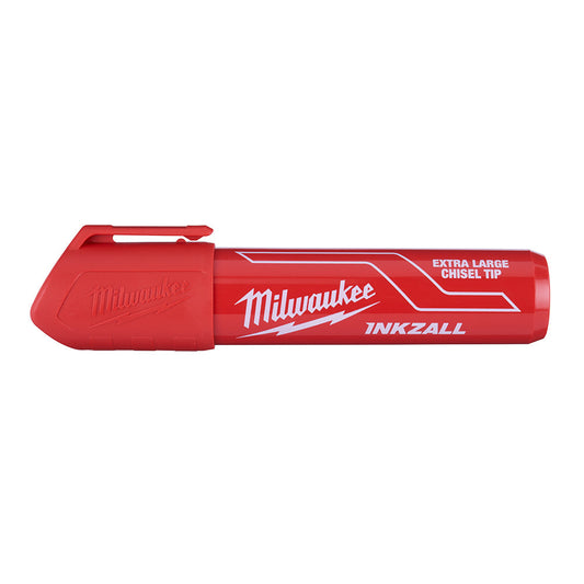 Inkzall™ Extra Large Chisel Tip Red Marker, 12/PK