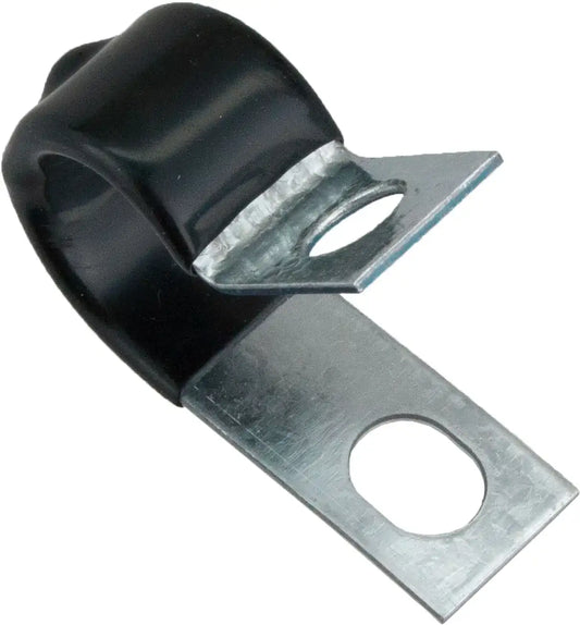 Clamp vinyl/steel loom 5/8'' wide x 1/2'' inside diameter 10/pk