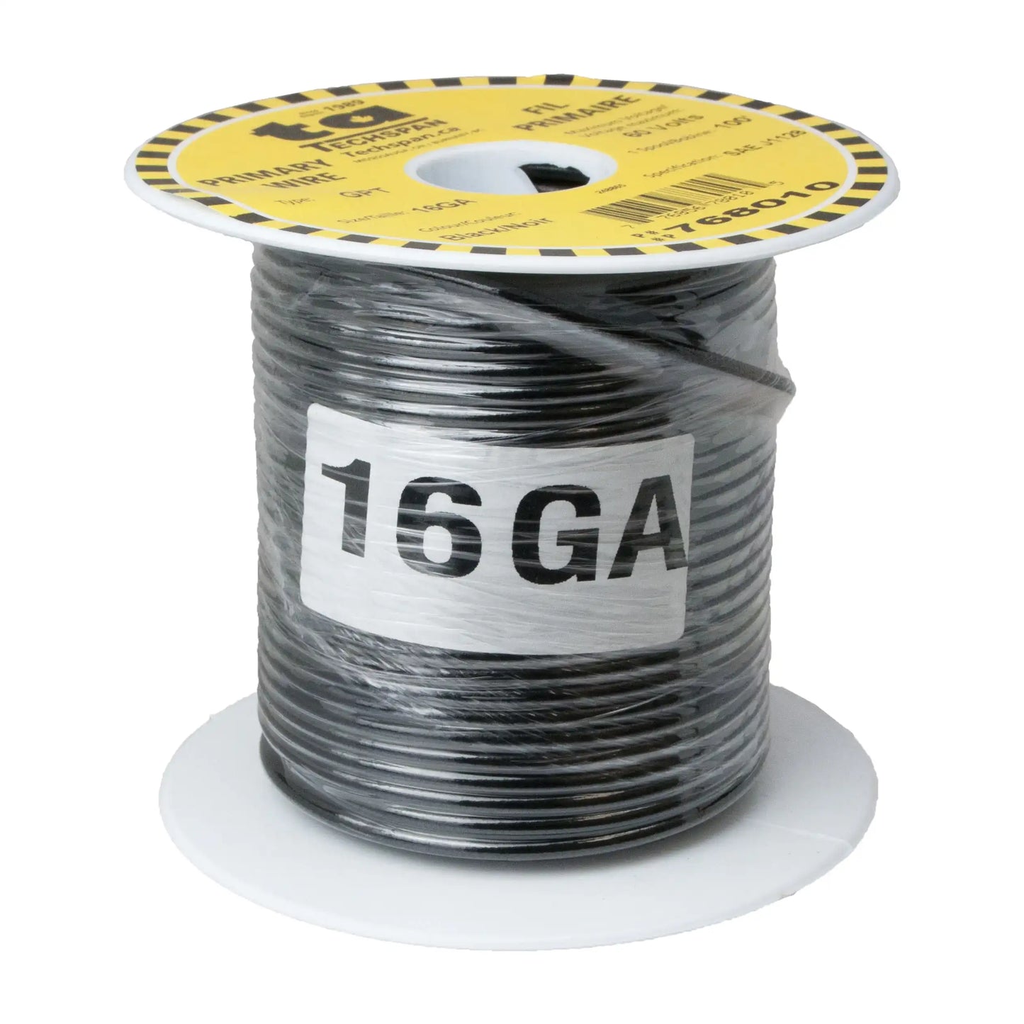 GPT (General purpose thermoplastic) primary wire - 16 ga - 100 ft - black