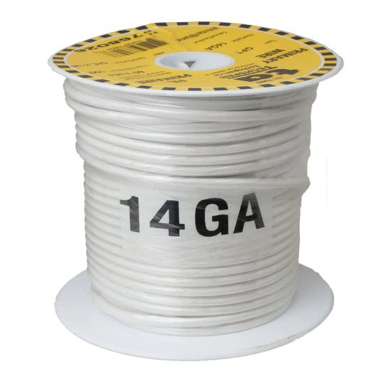 GPT (General purpose thermoplastic) primary wire - 14 ga - 100 ft - white