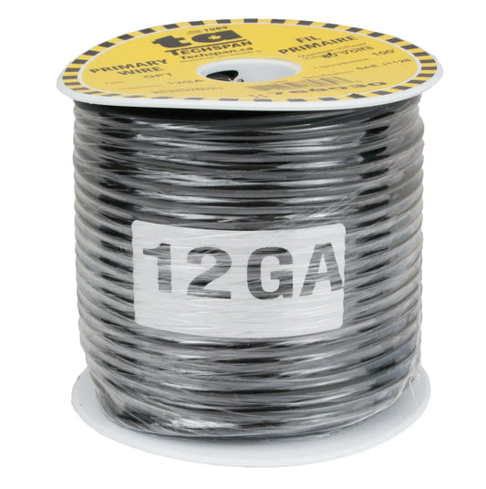GPT (General purpose thermoplastic) primary wire - 12 ga - 100ft - black