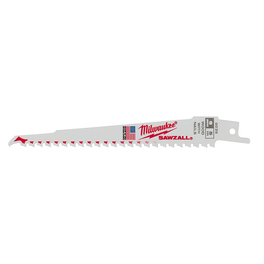 Thin Kerf Sawzall® Blade 6" 5 Tpi 25/pk