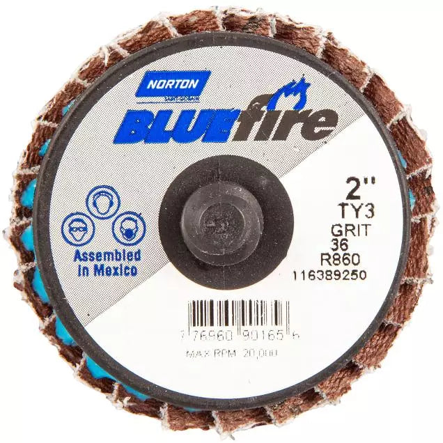Flap Disc - Type 27, 3 in Disc Diameter, P80 Grit, 30000 rpm