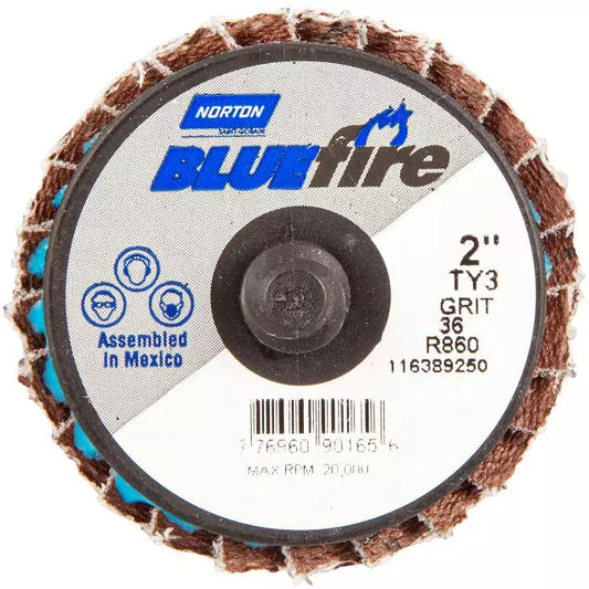 Flap Disc - Type 27, 3 in Disc Diameter, P80 Grit, 30000 rpm